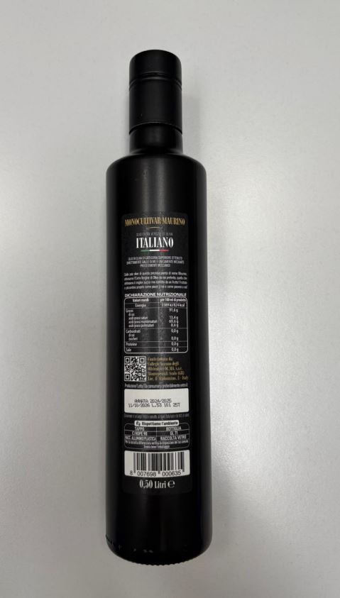 Olio extra vergine di oliva Italiano Monocultivar Maurino (conf. 6 pz)